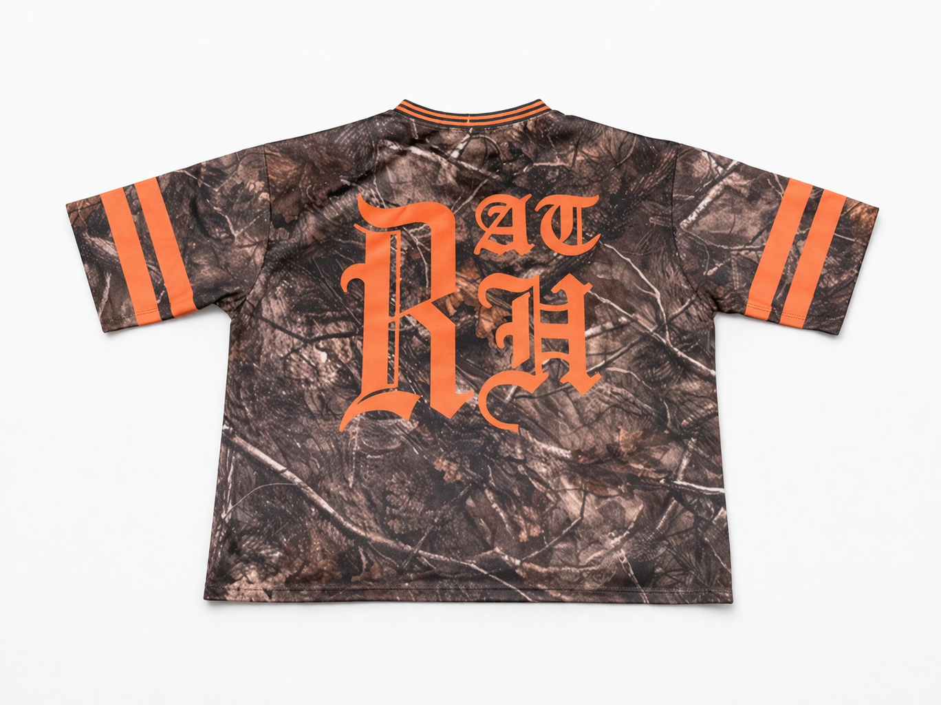 Old English Boxy Cropped Fit Woodland Camo Jersey