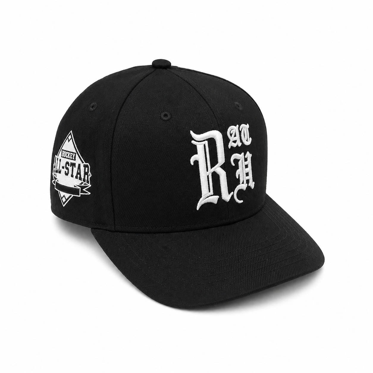 Old English Fitted Hat (Black)