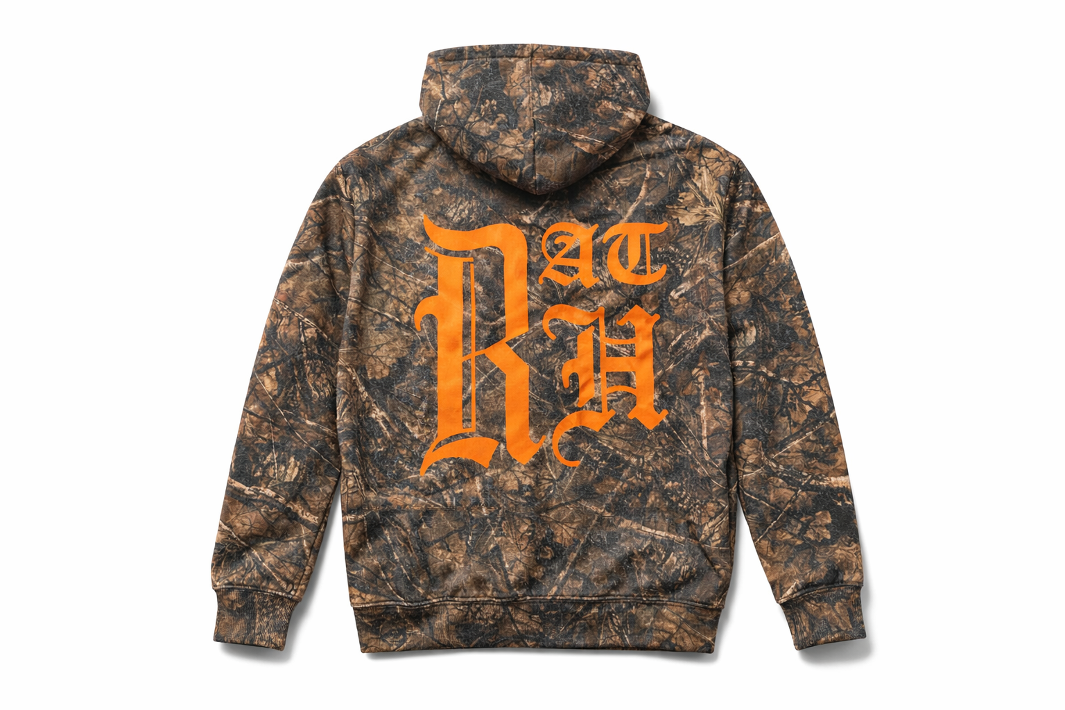 Old English Woodland Camo Zip-Up Hoodie