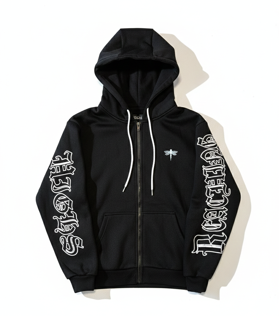 Old English Zip Hoodie