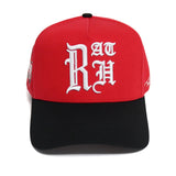 Old English Snapback (Red & Black)