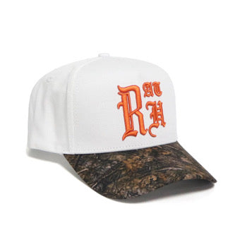 Old English Snapback (Woodland Camoflauge)